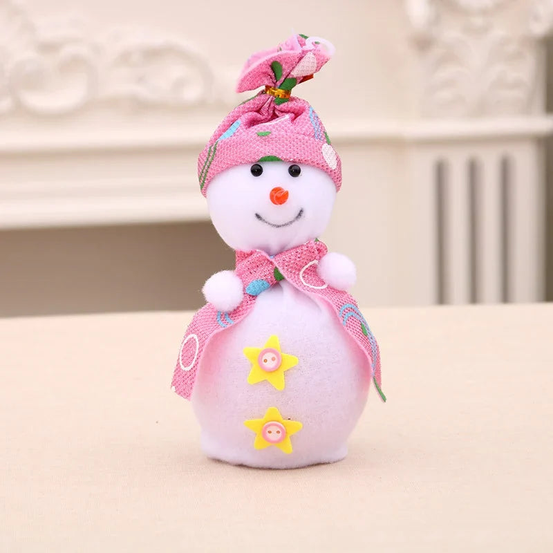 Snowman Figurine Soft Plush Durable Indoor & Outdoor