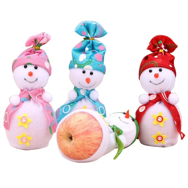 Snowman Figurine Soft Plush Durable Indoor & Outdoor
