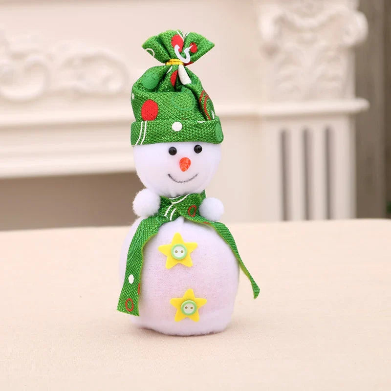 Snowman Figurine Soft Plush Durable Indoor & Outdoor