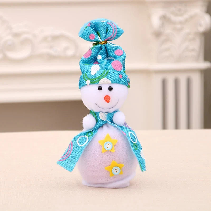Snowman Figurine Soft Plush Durable Indoor & Outdoor