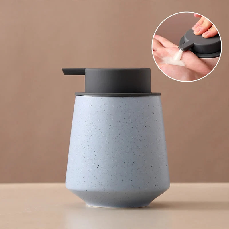 Soap Dispenser Ceramic One-Hand Pump Large Capacity