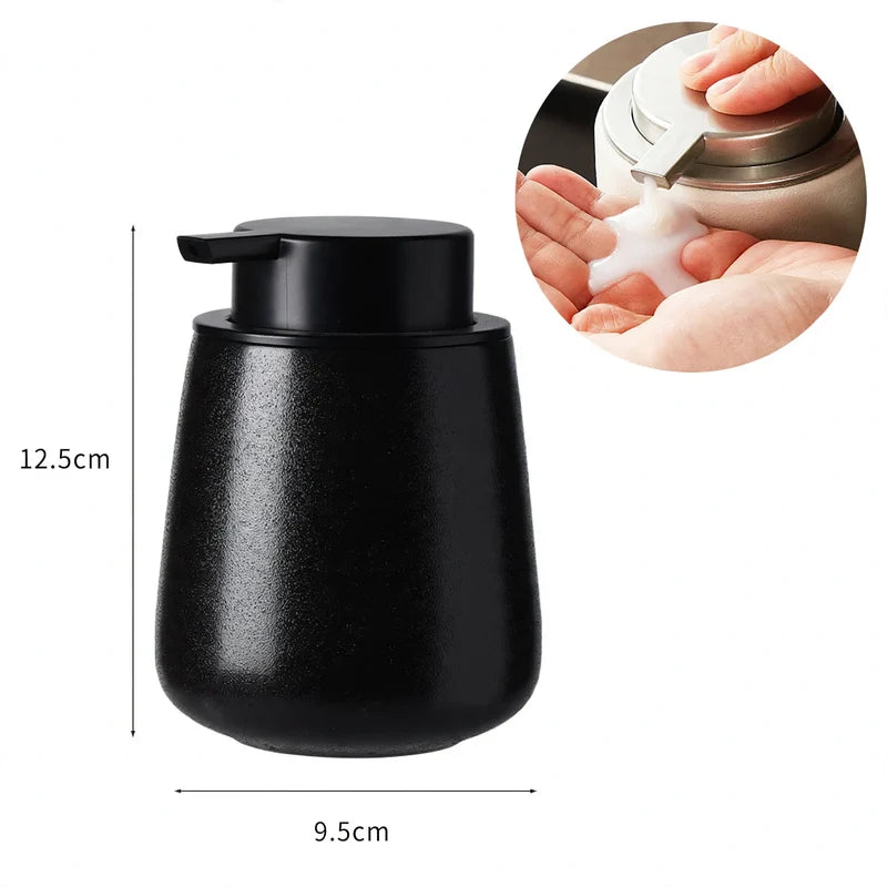 Soap Dispenser Ceramic One-Handed Pump Matte Finish