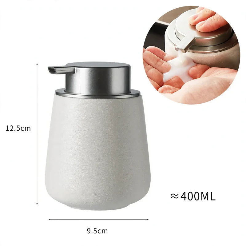 Soap Dispenser Ceramic One-Handed Pump Matte Finish