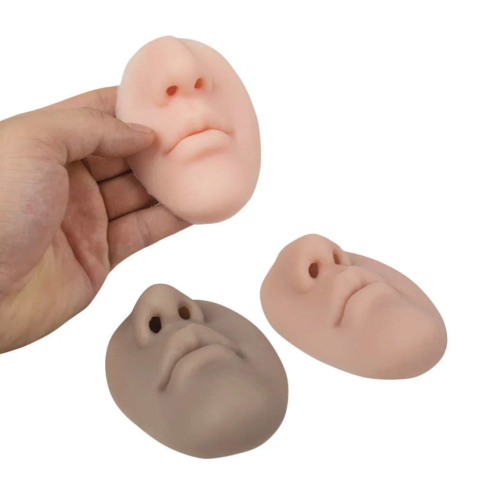 Soap Dispenser Silicone Nose-Shaped Adhesive-Mounted Novelty Decor