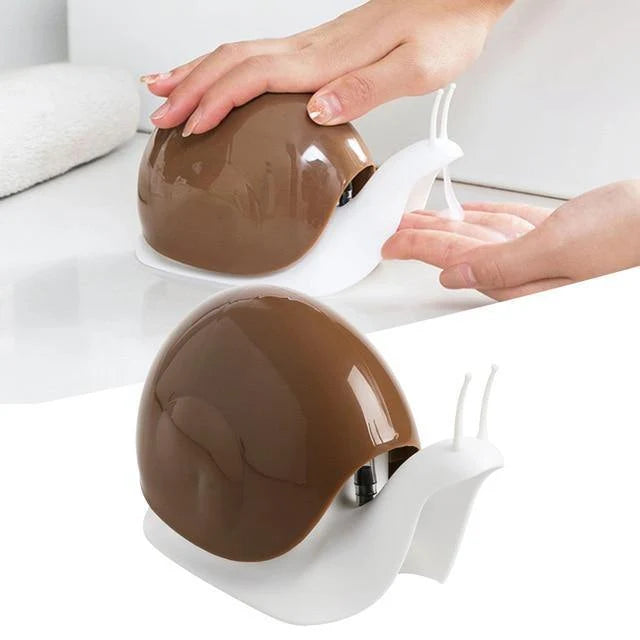 Soap Dispenser Snail-Shaped Refillable 4 Oz Tilt-Dispensing