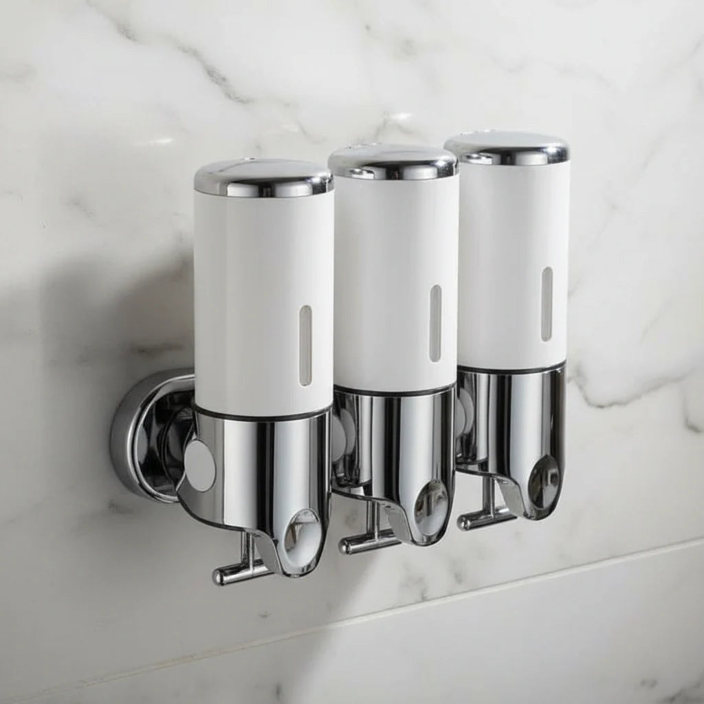 Soap Dispenser Wall-Mounted Stainless Steel 16.9 Fl Oz Capacity