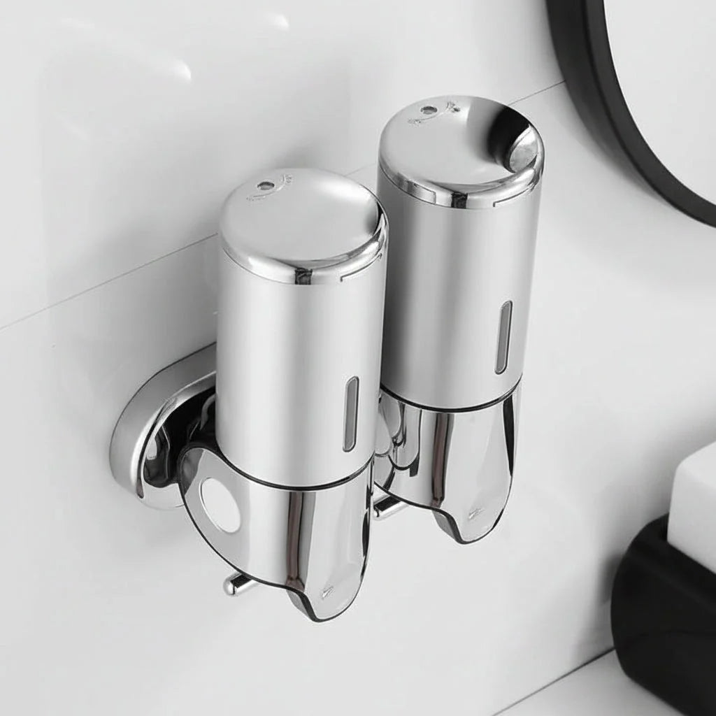 Soap Dispenser Wall-Mounted Stainless Steel 16.9 Oz
