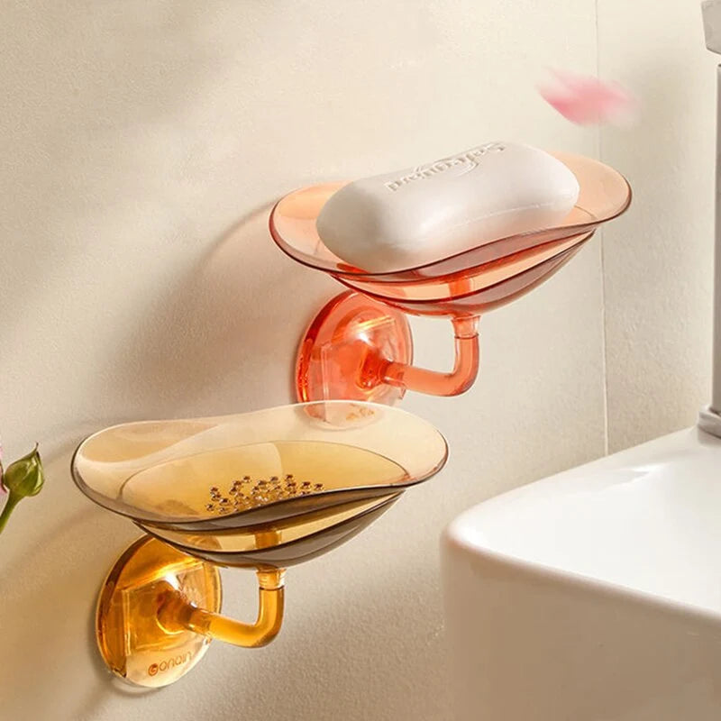 Soap Holder Drainage Holes Easy-Clean Compact Design