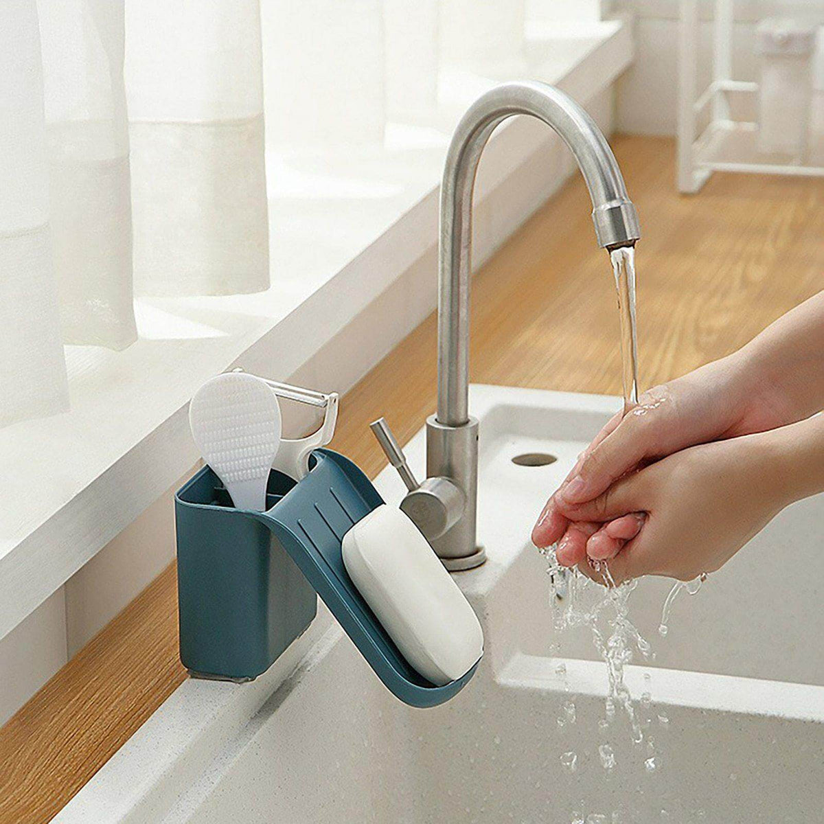 Soap Holder Rack Wall-Mounted Suction Cup Drainage