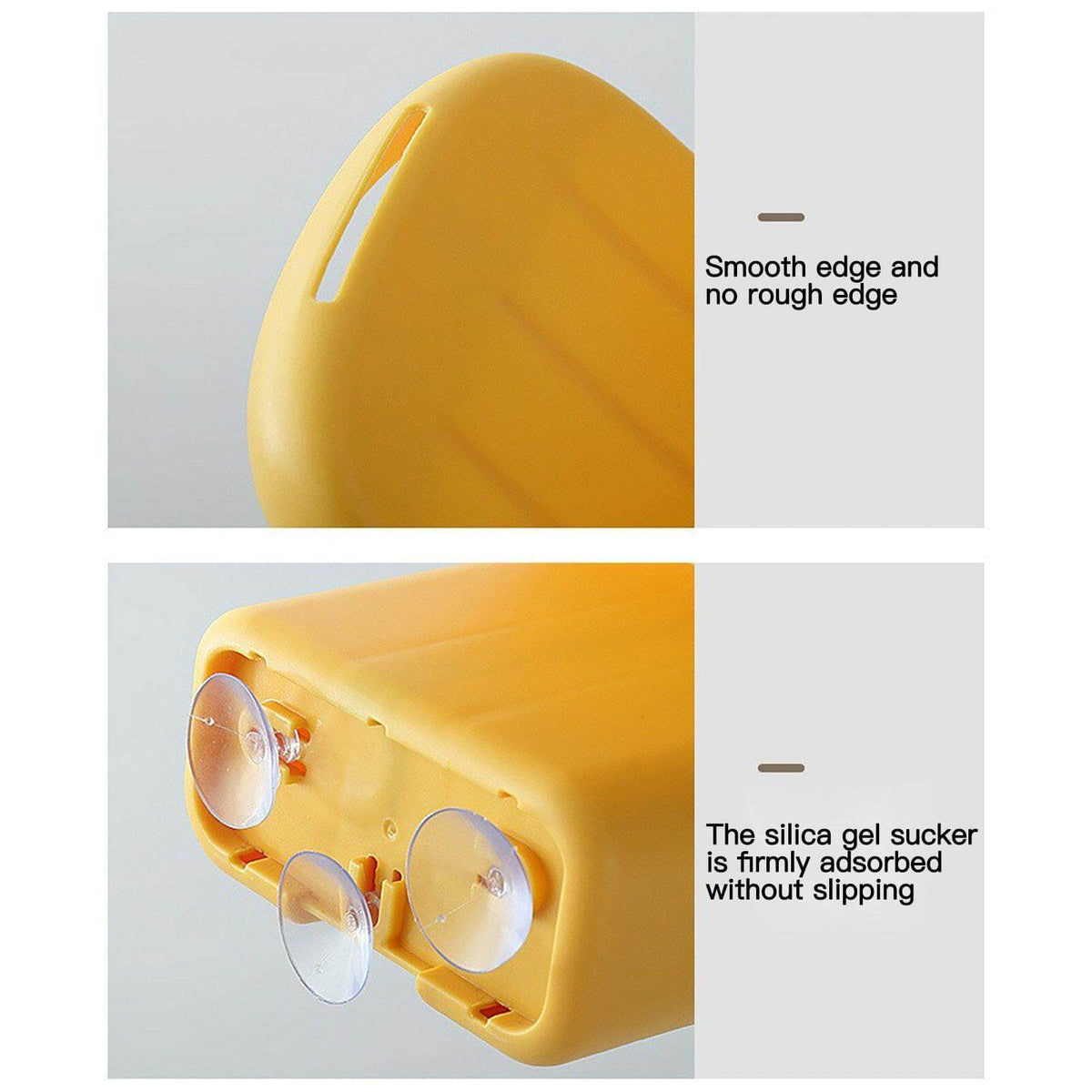 Soap Holder Rack Wall-Mounted Suction Cup Drainage