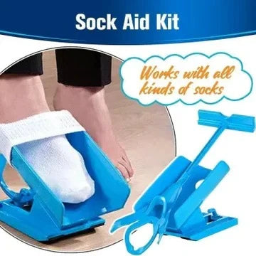 Sock Dressing Aid Foldable 26 Inch Handle & Guided Cradle