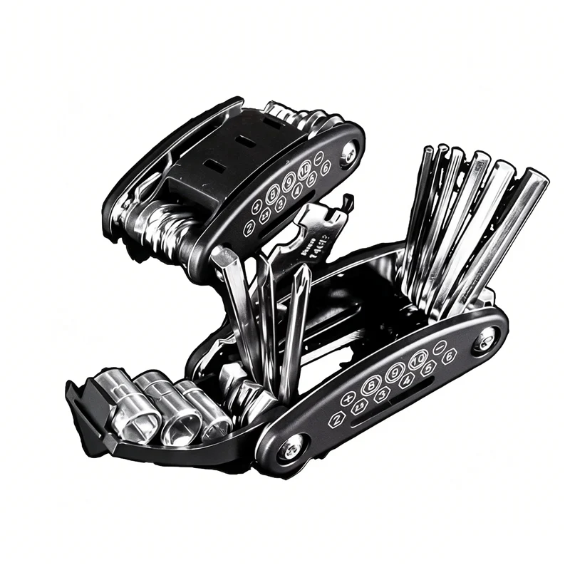 Socket Wrench Set 16-in-1 Rotating Head & Non-Slip Grip