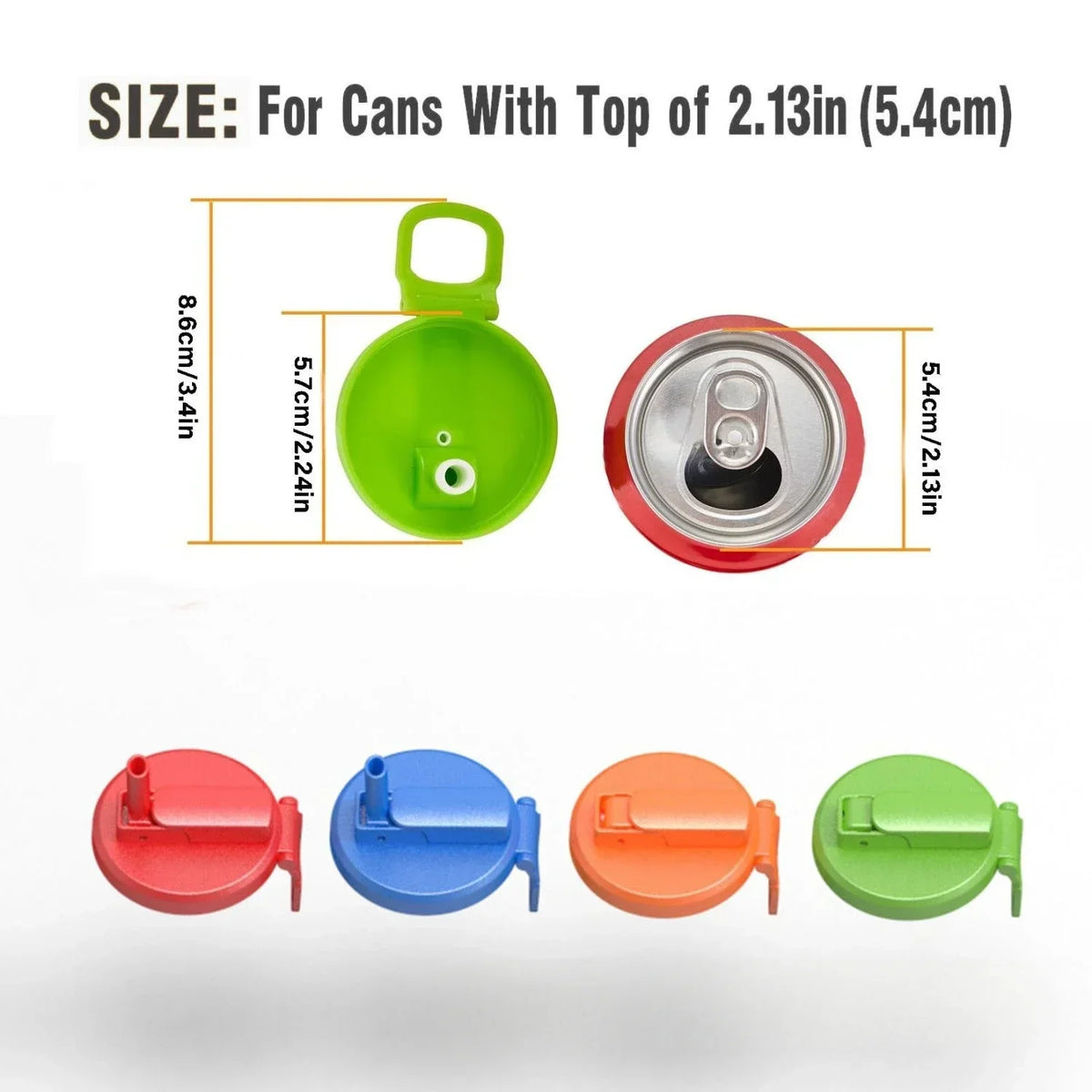 Soda Can Lid Cover Reusable Silicone Spill-Resistant