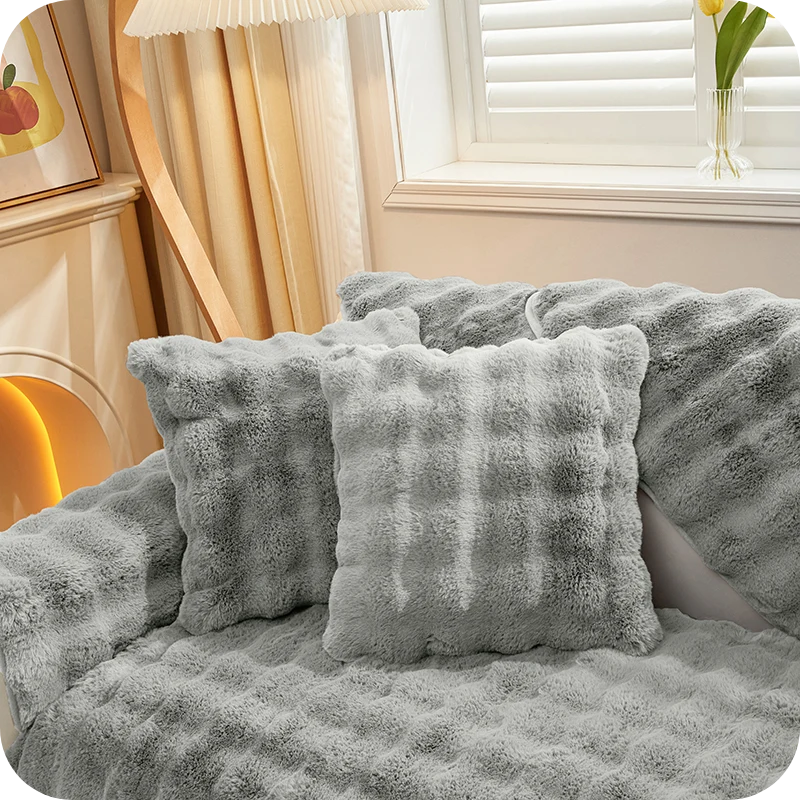 Sofa & Armchair Cover Plush Non-Slip Scratch-Resistant