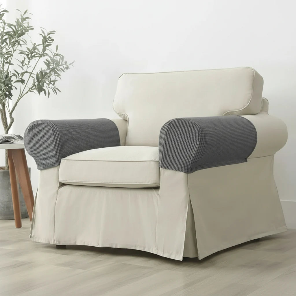 Sofa Armrest Covers Waterproof Non-Slip Set of 2