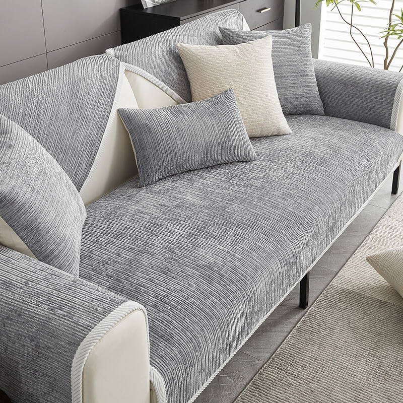 Sofa Cover Chenille Jacquard Non-Slip Scratch-Resistant