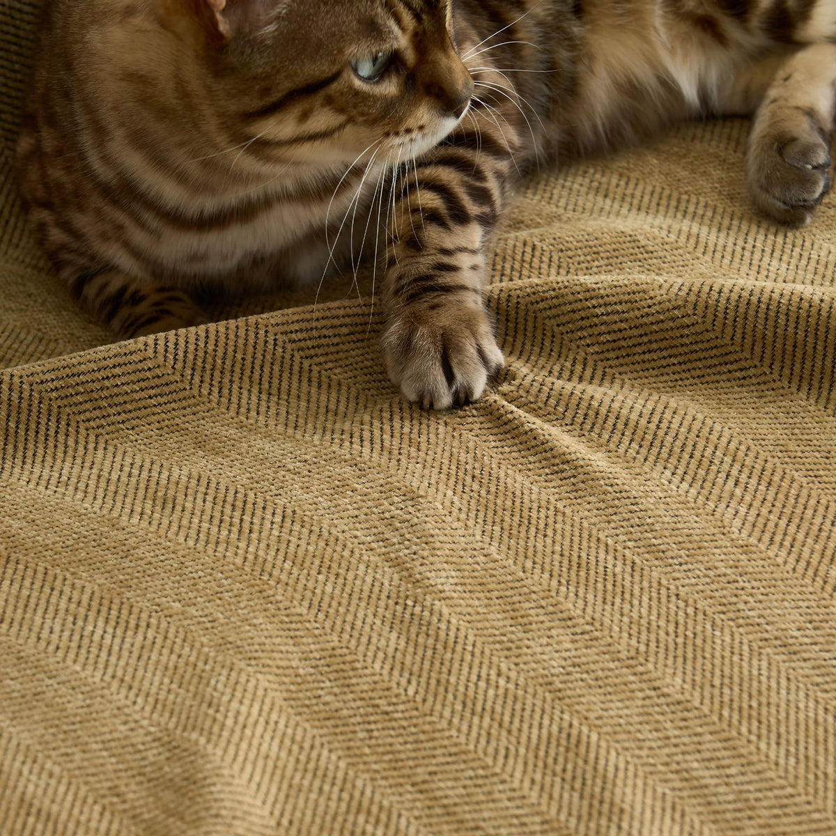 Sofa Cover Herringbone Water-Repellent Machine-Washable