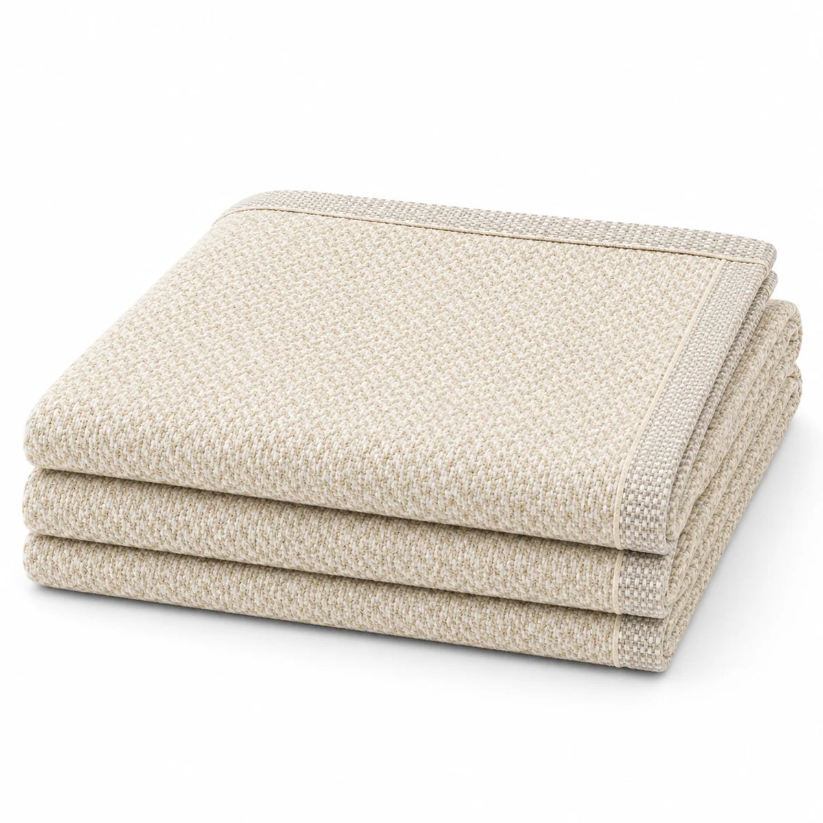 Sofa Cover Modular Quilted Cotton-Linen Non-Slip Backing