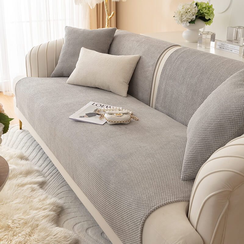 Sofa Cover Plush Non-Slip Machine Washable