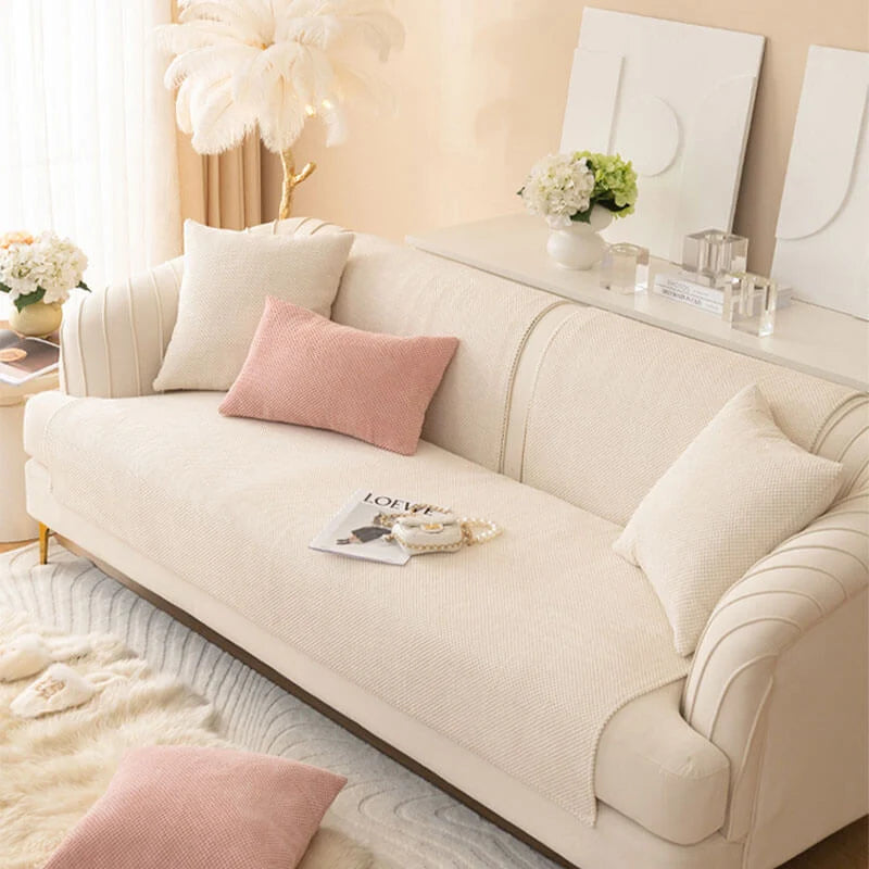 Sofa Cover Plush Non-Slip Machine Washable