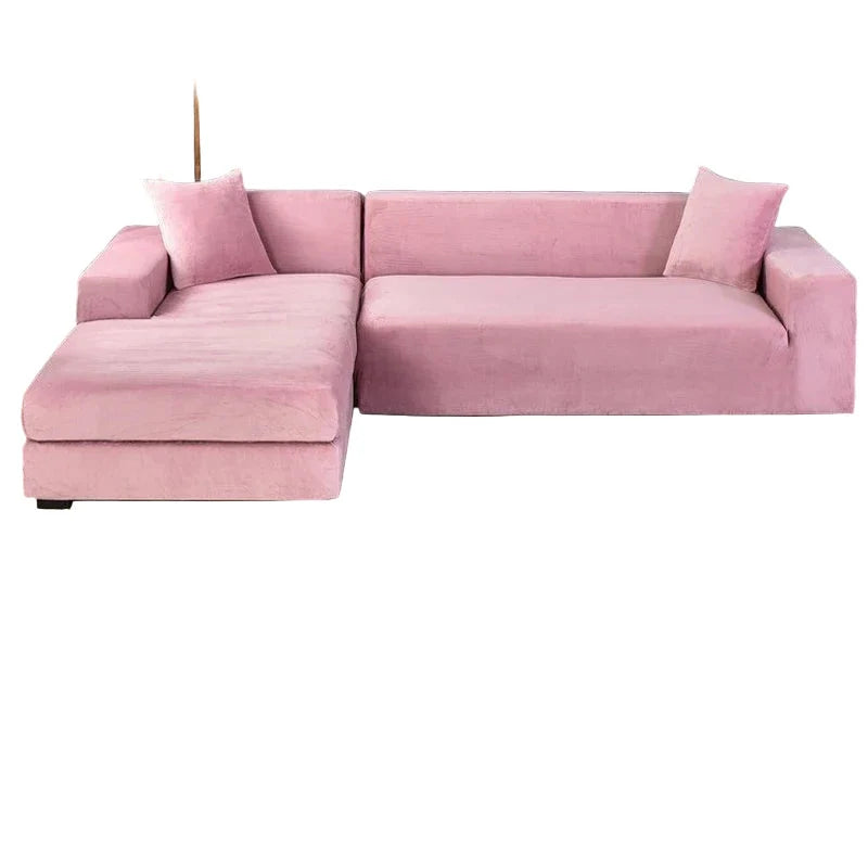 Sofa Cover Stretch Velvet Machine Washable Snug Fit