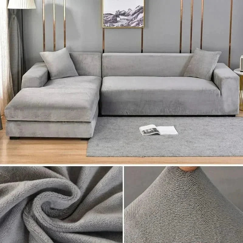 Sofa Cover Stretch Velvet Non-Slip Machine Washable