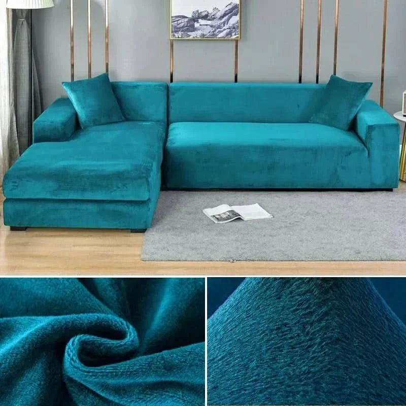 Sofa Cover Stretch Velvet Non-Slip Machine Washable