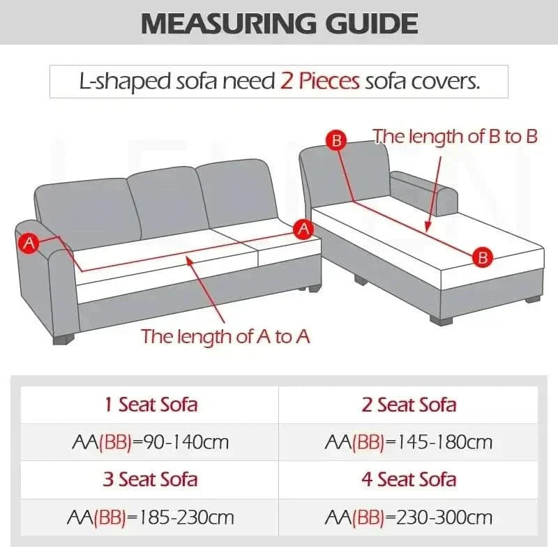 Sofa Cover Stretch Velvet Non-Slip Machine Washable