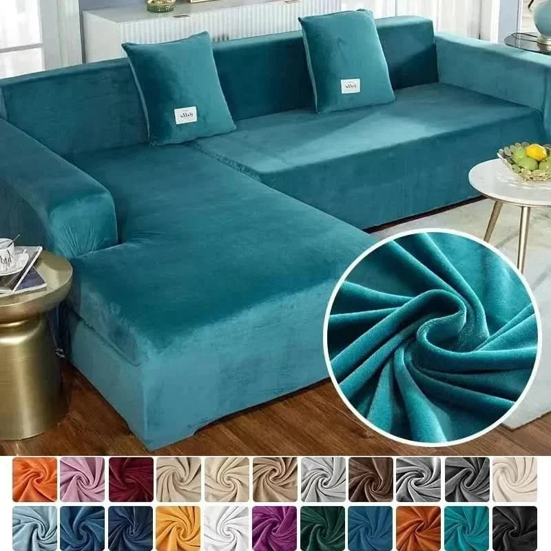 Sofa Cover Stretch Velvet Non-Slip Machine Washable