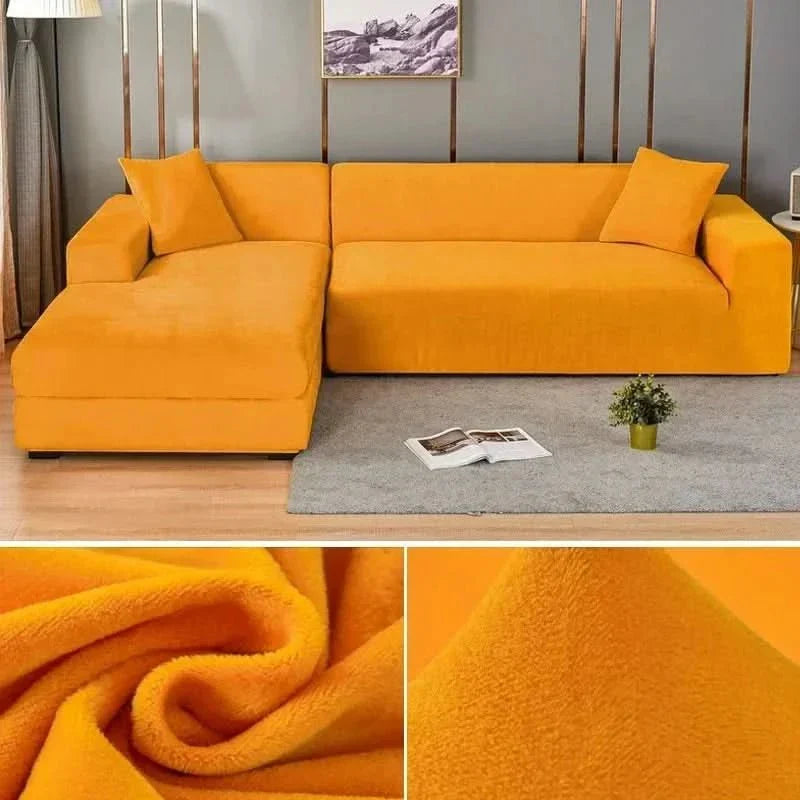 Sofa Cover Stretch Velvet Non-Slip Machine Washable