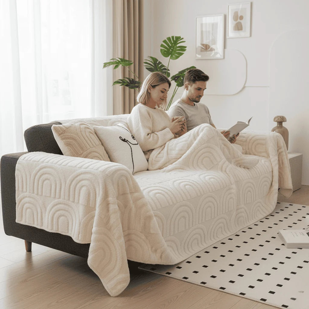 Sofa Cover Thick Quilted Non-Slip Backing