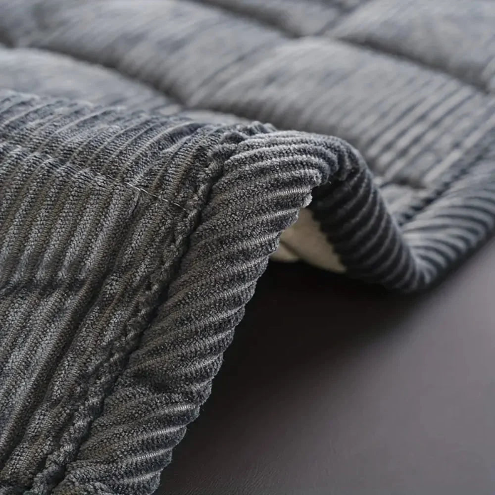 Sofa Protector Cover Quilted Padded Elastic Straps
