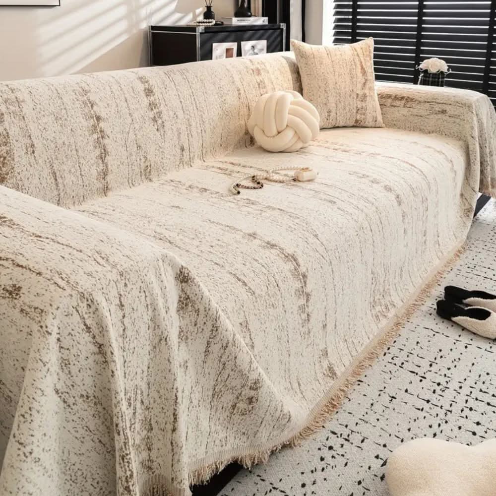 Sofa Protector Soft Chenille Machine Washable Stain-Resistant