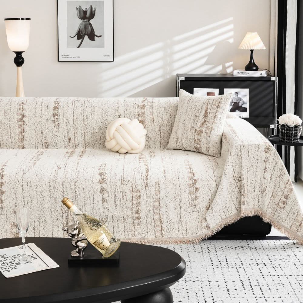 Sofa Protector Soft Chenille Machine Washable Stain-Resistant