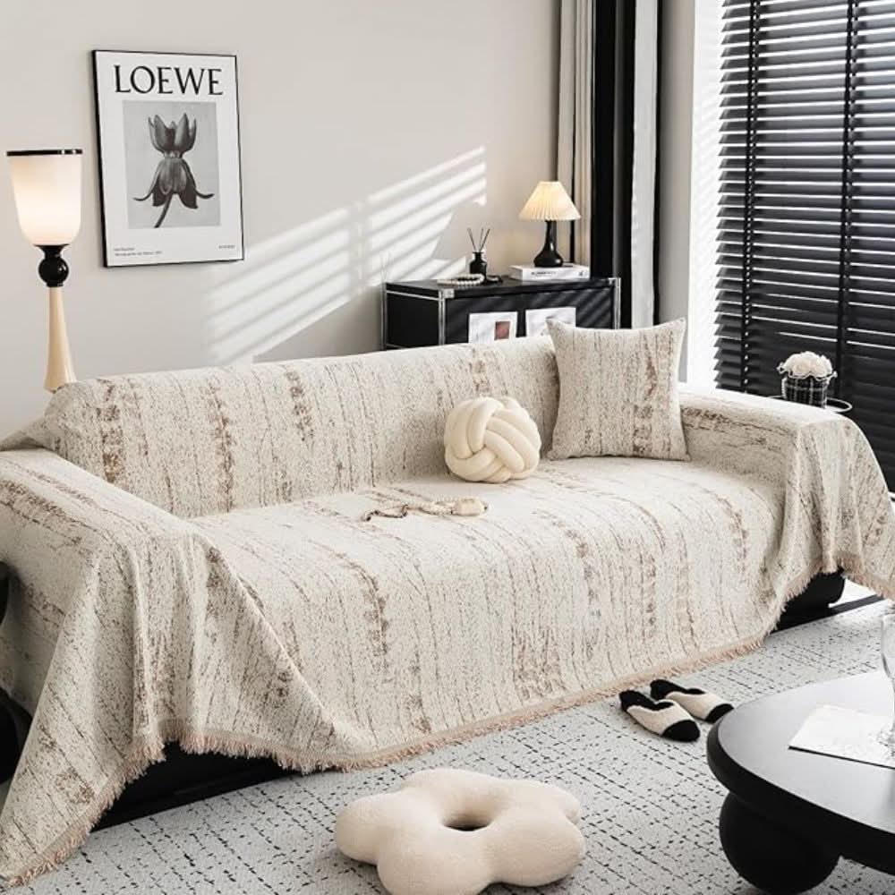 Sofa Protector Soft Chenille Machine Washable Stain-Resistant