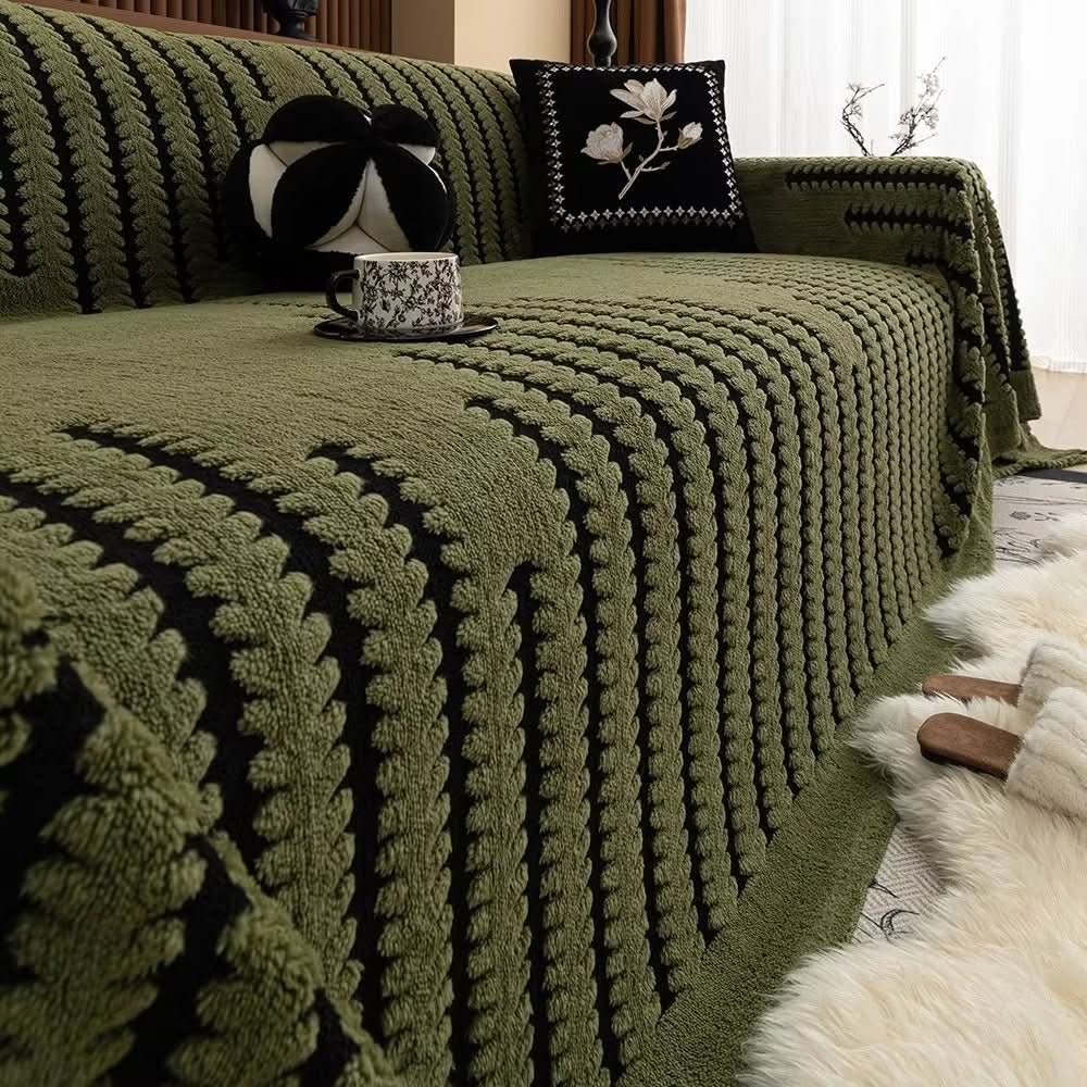 Sofa Throw Plush Quilted Non-Slip Backing Sofa Protection