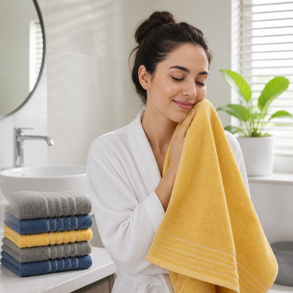 Soft Cotton Quick-Drying Bath Towel (Compact Size)