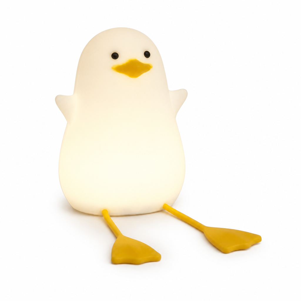 Soft-Glow Silicone Duck Desk Lamp (USB-Powered)