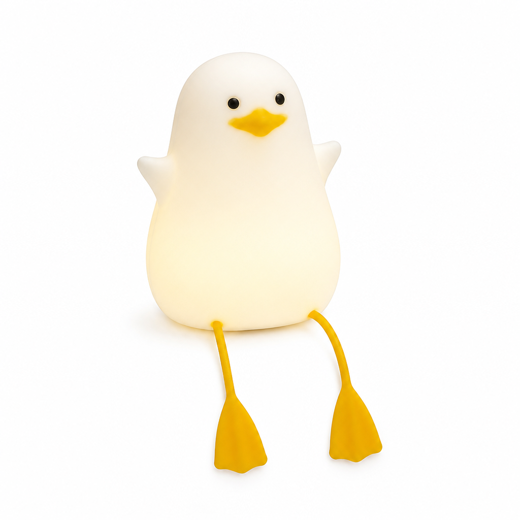 Soft-Glow Silicone Duck Desk Lamp (USB-Powered)