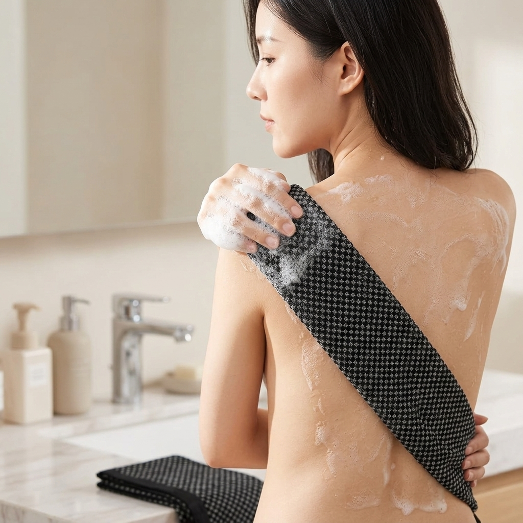 Soft Reusable Exfoliating Back Scrub Towel