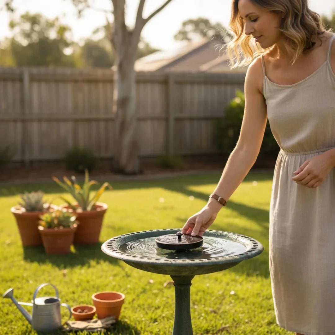 Solar Fountain Bowl-Compatible Pond-Free