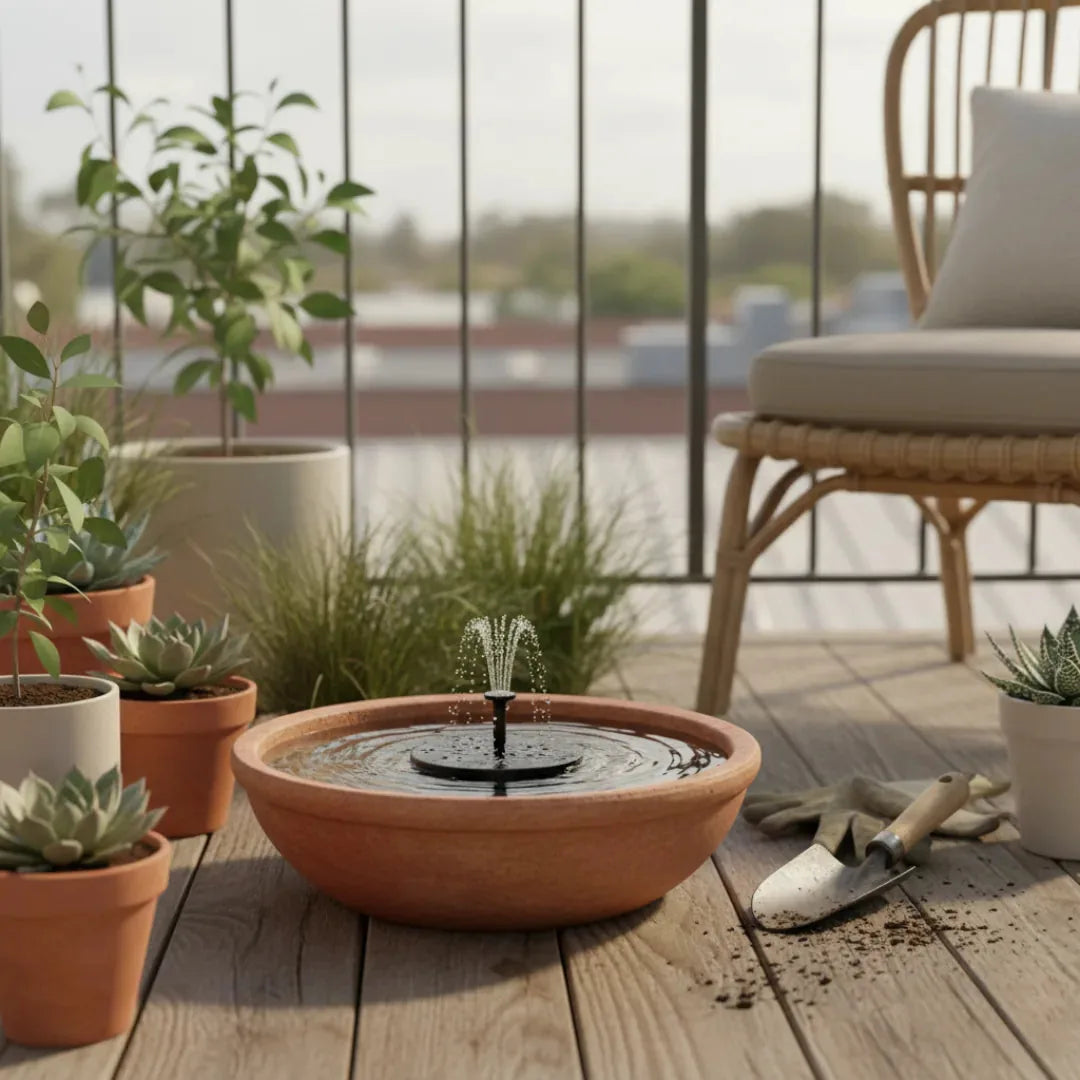 Solar Fountain Bowl-Compatible Pond-Free