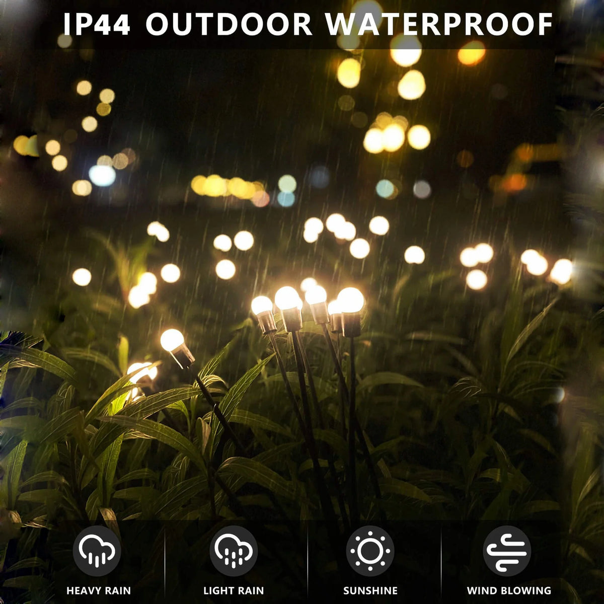 Solar Garden Light Starburst Design Weather-Resistant