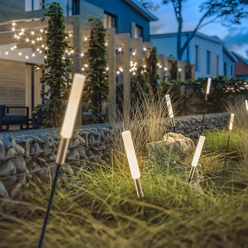 Solar Garden Reed Lights Warm White LED Weatherproof