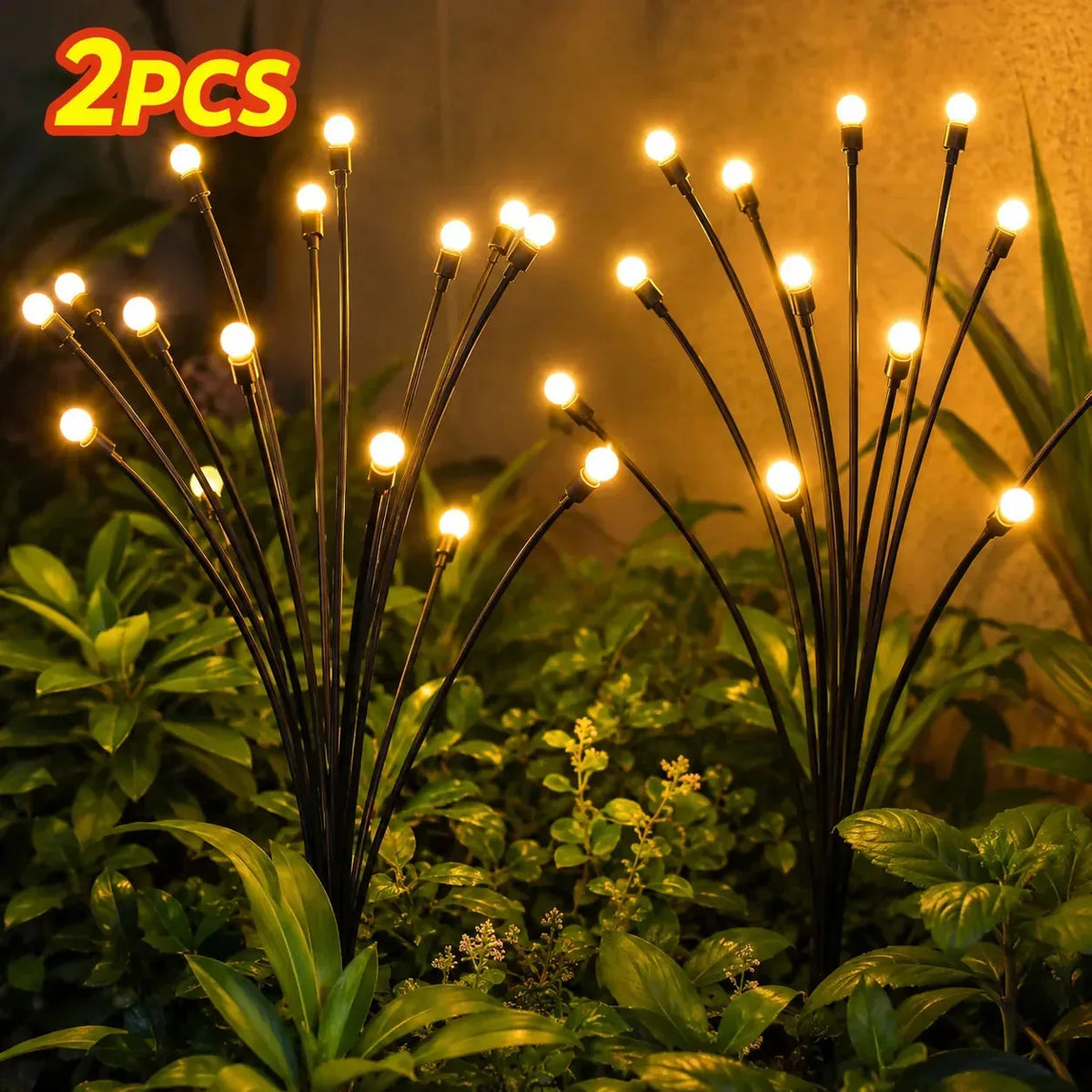 Solar Garden Stake Lights Waterproof Set of 2