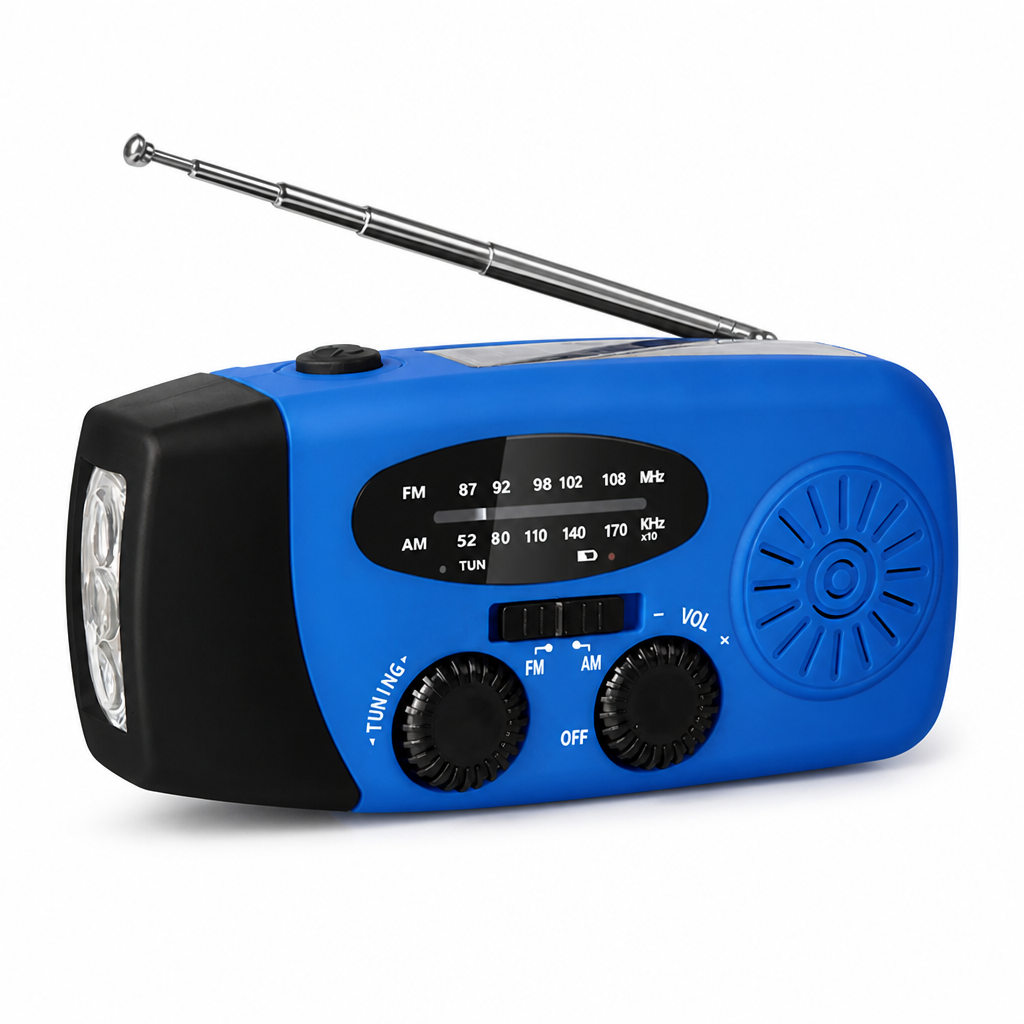 Solar & Hand-Crank Rechargeable Emergency Radio