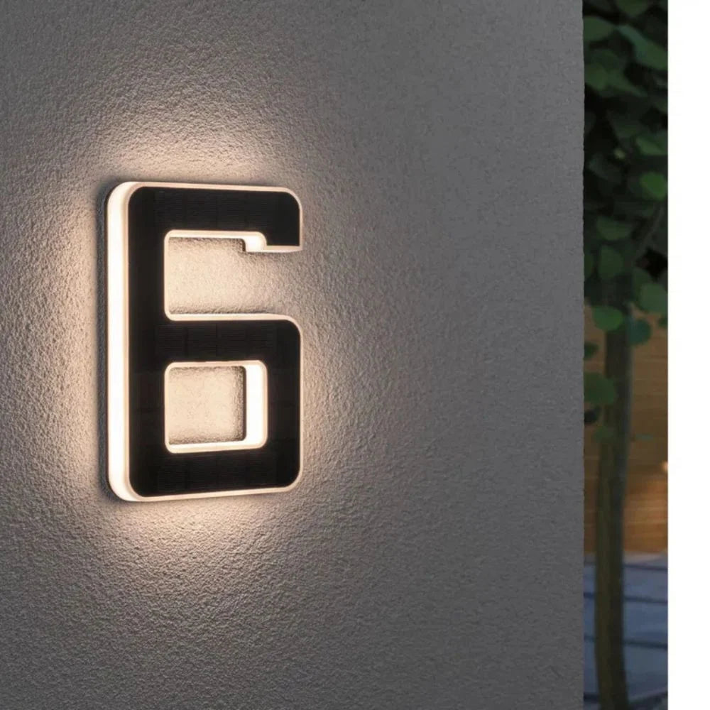 Solar House Number LED Light Automatic Dusk Sensor
