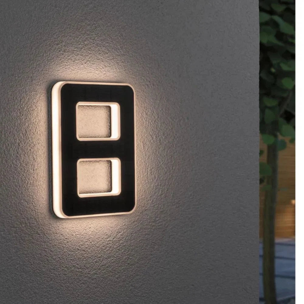 Solar House Number LED Light Automatic Dusk Sensor