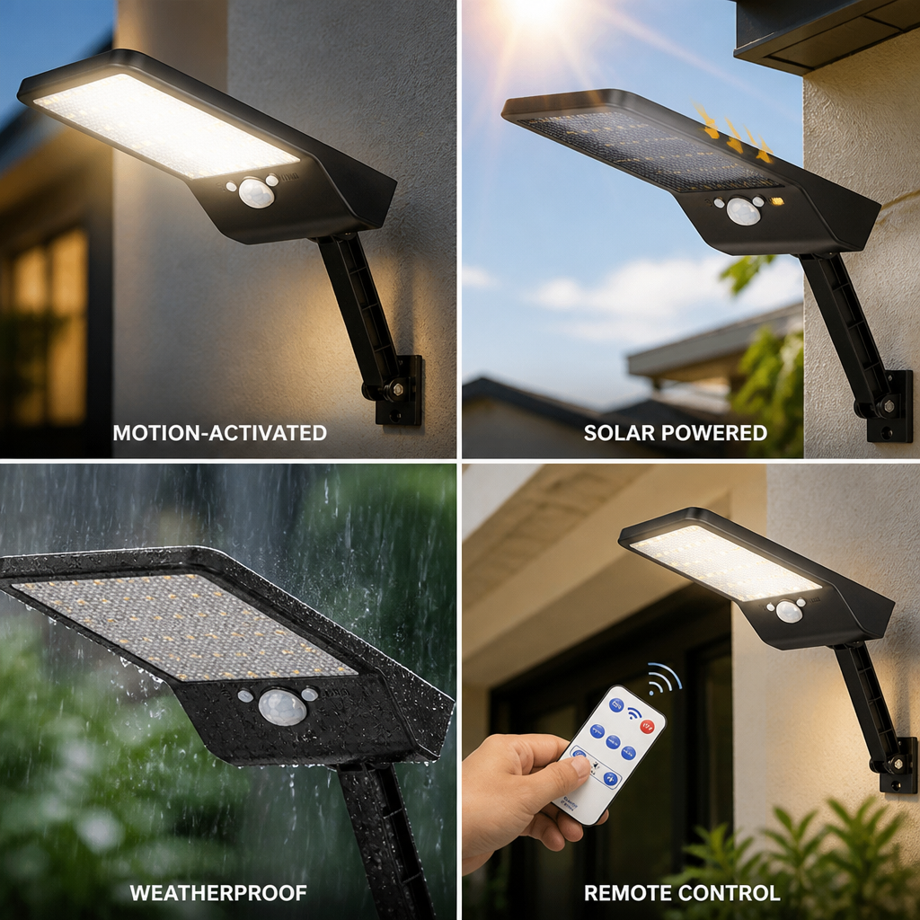 Solar Motion Sensor Outdoor Security Light (800 Lumens)