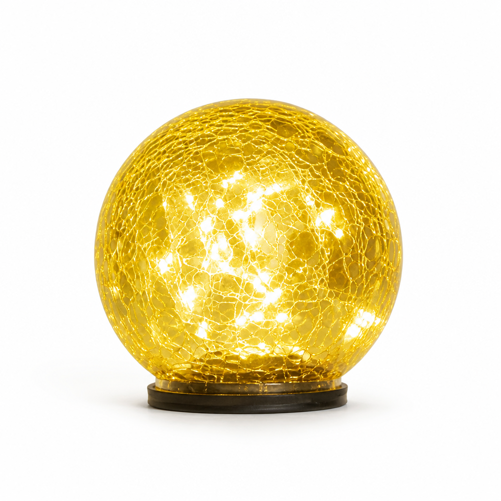 Solar-Powered Automatic Broken-Glass Garden Lamp (IP55 Waterproof)